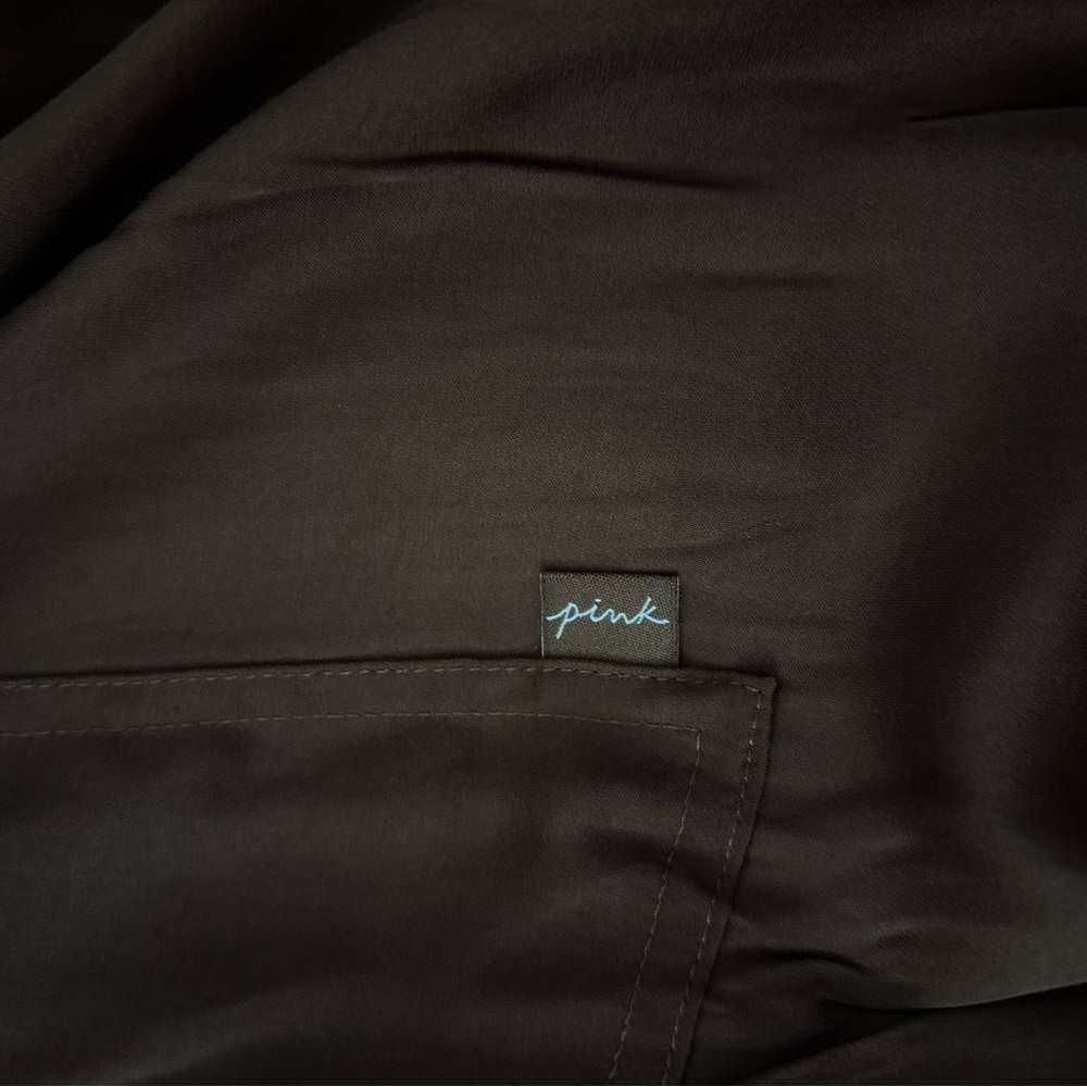 Brown lightweight cargo silk pants